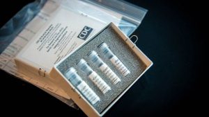 A coronavirus test kit used by CDC