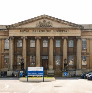 Royal Berkshire Hospital, where the first British patient died of Covid-19