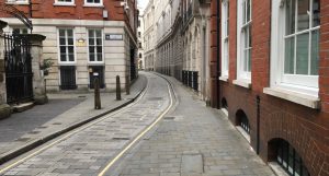 The quiet streets of London on a Saturday with coronavirus about